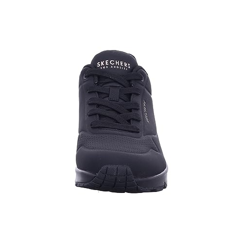 Skechers womens Skecher Street Women's Uno - Stand on Air Sneaker, Black/Black, 7 US