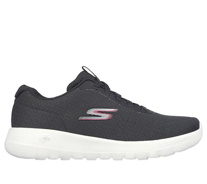 Skechers Women's Go Walk Joy-Ecstatic Sneaker, Black/White, 6.5