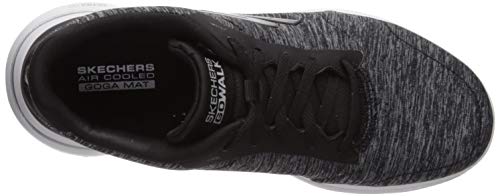 Skechers Women's Go Walk 5 True Sneaker, Black/White, 8 M US