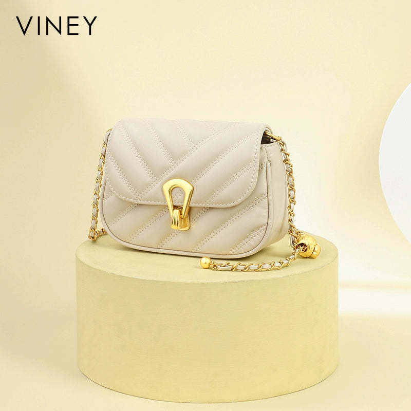 Viney Bag 2024 New Bags Women's Bag Chain Bag Crossbody Bag Fancy 2023 Genuine Leather Underarm Pouch