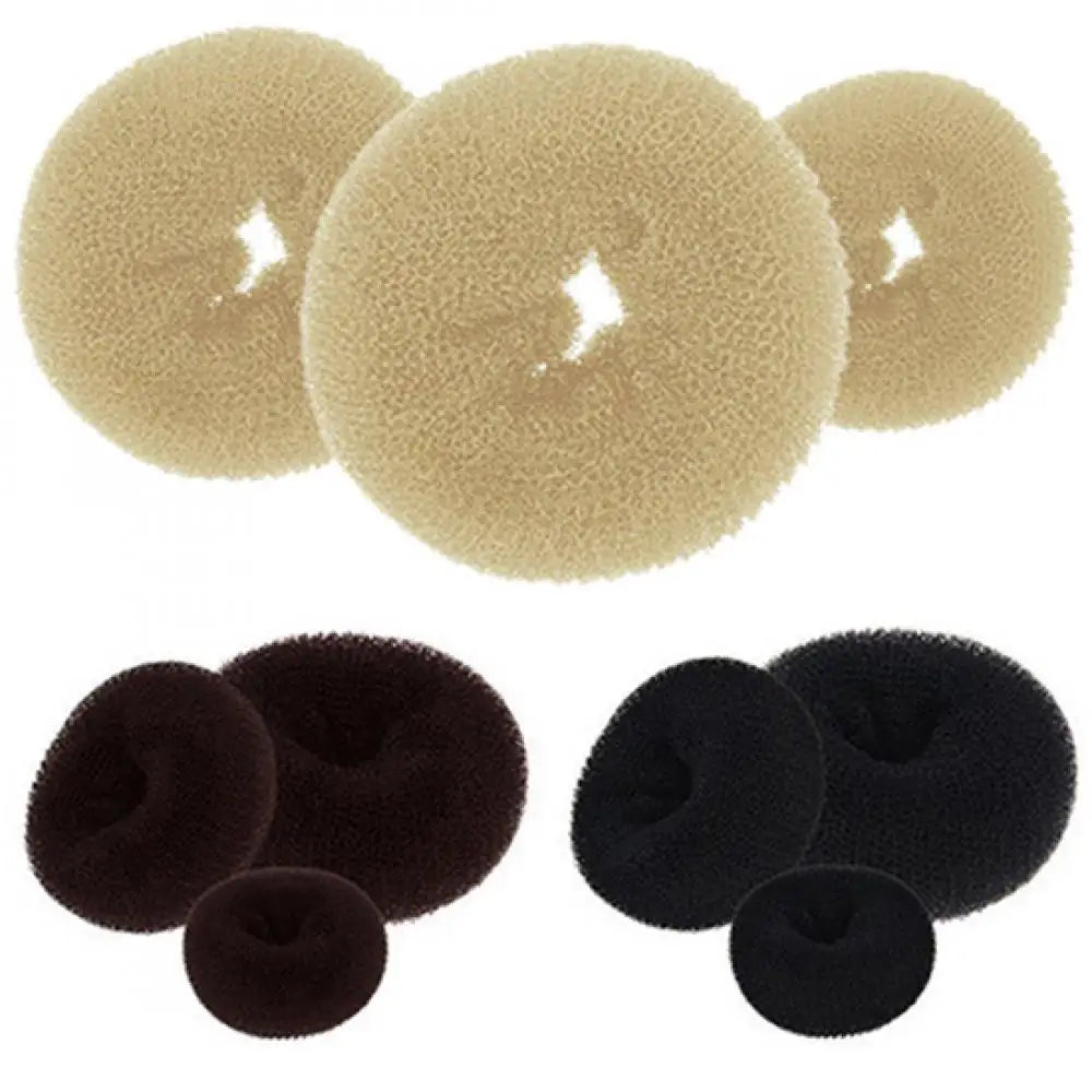 Women Magic Donut Hair Bun Maker Hair Ring Bun Former Shaper Hair Styler Tie Updo Maker Tools Hair Accessories Hair Styling Tool
