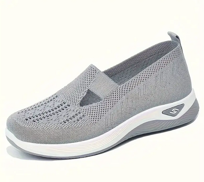 Comfortable Low-Top Fabric Slip-On Sneakers - Breathable, Lightweight, and Easy to Wear for Casual Walking and Outdoor Activities - All-Season