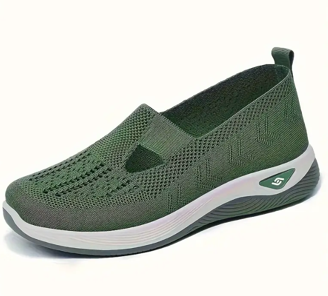 Comfortable Low-Top Fabric Slip-On Sneakers - Breathable, Lightweight, and Easy to Wear for Casual Walking and Outdoor Activities - All-Season