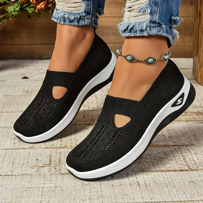 Comfortable Low-Top Fabric Slip-On Sneakers - Breathable, Lightweight, and Easy to Wear for Casual Walking and Outdoor Activities - All-Season